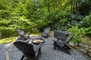 Relax Around the Wood-Burning Fire Pit