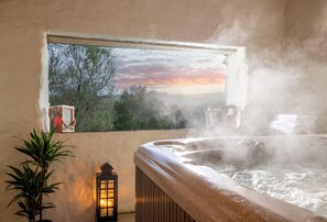 You'll have shared access to the bubbling hot tub, promising a relaxing retreat