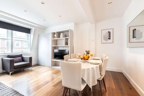 The dining area