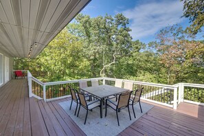 Deck | Multiple Outdoor Dining Areas | Charcoal Grill