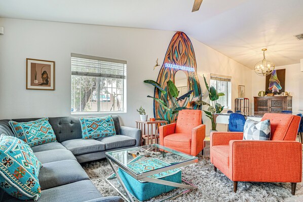 Tucson Vacation Rental | 2BR | 2BA | 1 Small Step Required | 1,100 Sq Ft