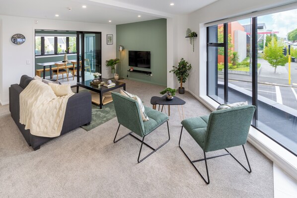 Lounge Area with natural lighting