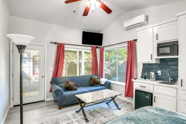 Chico Vacation Rental | Studio | 1BA | 500 Sq Ft | 1 Step to Enter