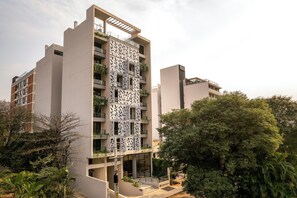 Overnatningsstedets facade