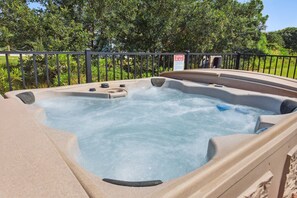 Relax in the bubbly Hot Tub!