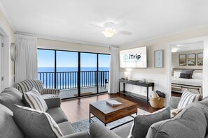 Tasteful furnishings and direct balcony access