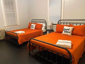 As you lie back on the queen bed, you are surrounded by elegant decor and a soothing color palette that calms the senses.
