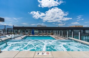 Sky High year round swimming  pool and hot tub.