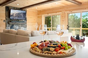 The kitchen, dining, and living spaces blend together for effortless gatherings.