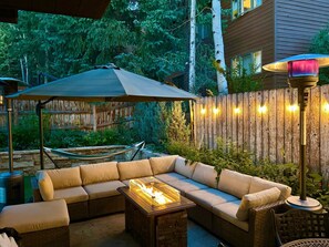 Backyard in the evening