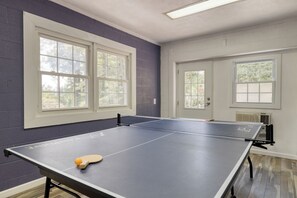 Ping pong table.