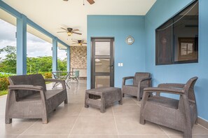 Outdoor private patio area