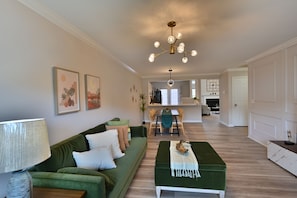 Living room with a sleeper sofa