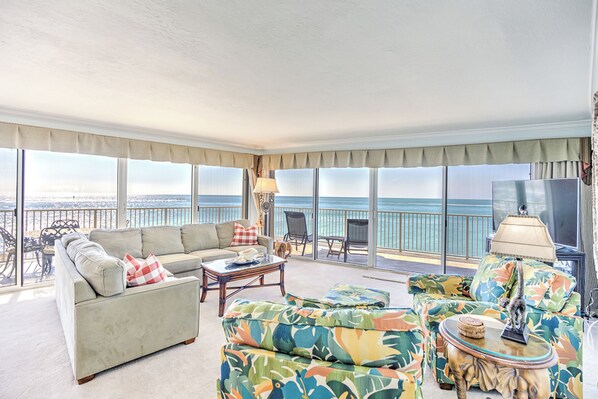 Gorgeous sunset and sunrise views from living room