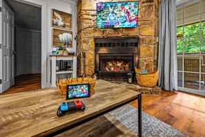 Nintendo Switch and a few games already installed for the kids or kids at heart!
