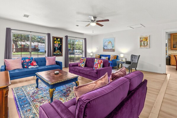 Spacious Living room for all to gather.
