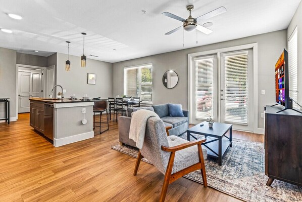 The home’s open layout and tasteful decor create a serene environment where you can truly relax and feel at home.