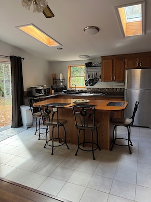 Large, open kitchen