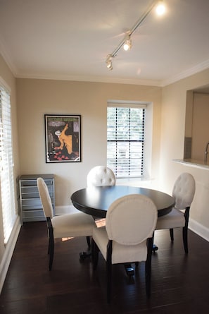 Spacious dining area, great for work from home set up