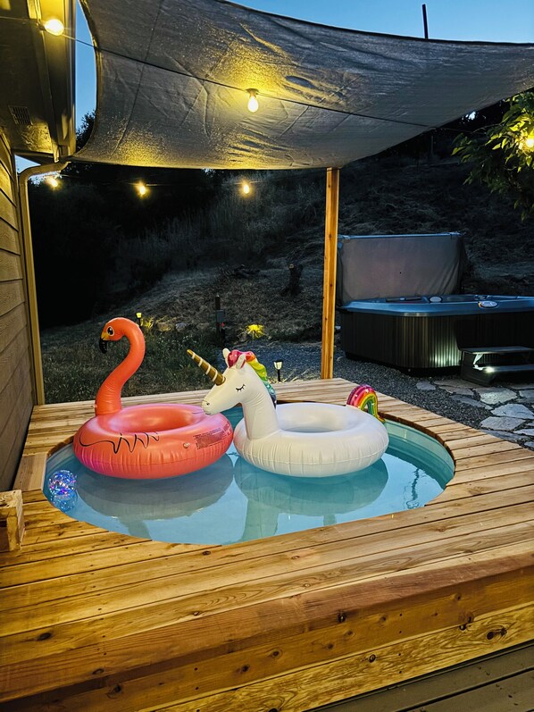 Float around in the cowboy pool