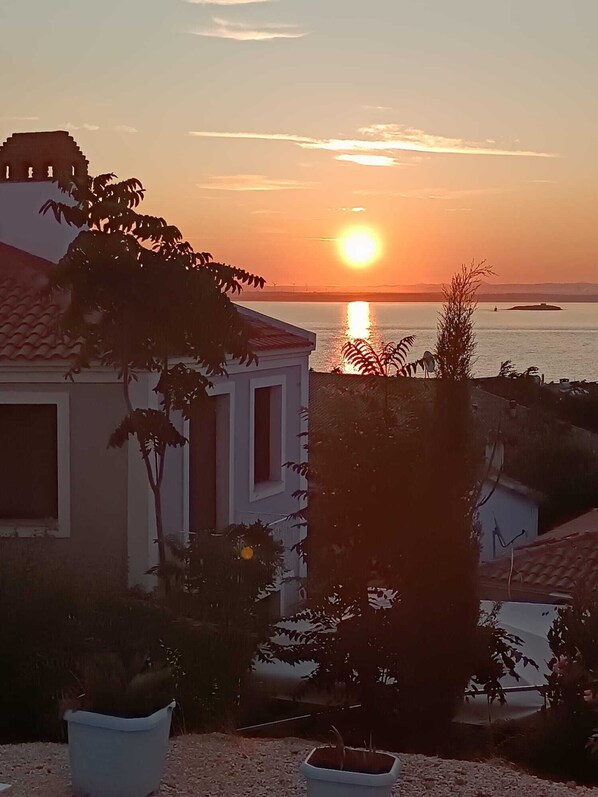 Sunset from the garden