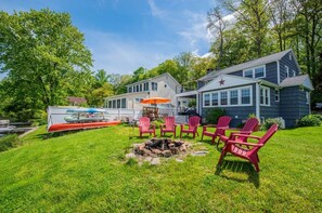 Firepit and back yard