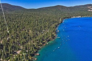 Home sits up above Cedar Flat / Carnelian Bay overlooking beautiful Lake Tahoe!