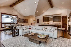 Open living area with space for entertaining