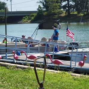 Dock slips on Ditch Bayou