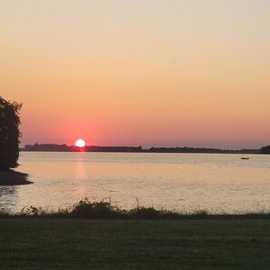 Sunrise on Lake Chicot from property.