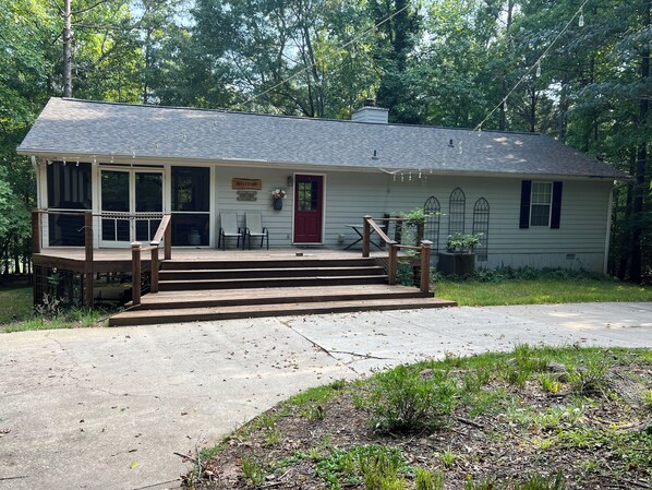 Front of the house "Roughin It Smoothly"