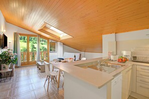 Kitchen and dining area