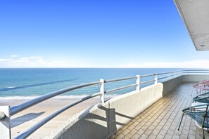 Refreshing scenery in the balcony area with the ocean view