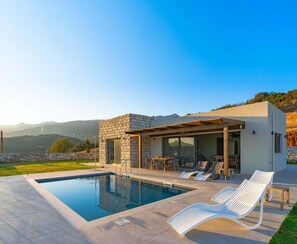 Paradise found: Relaxing by the pool in our private villa