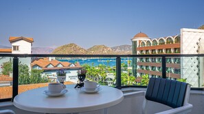 Blick vom Balkon