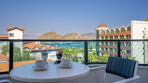 Blick vom Balkon