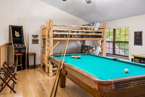 Game room and bunk beds