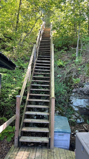 Stairs to Parking Area above