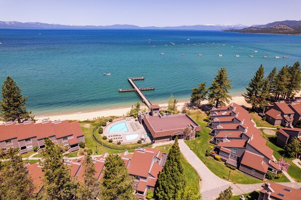 The pools, pier and private community beach.