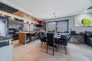 Kitchen and dining area