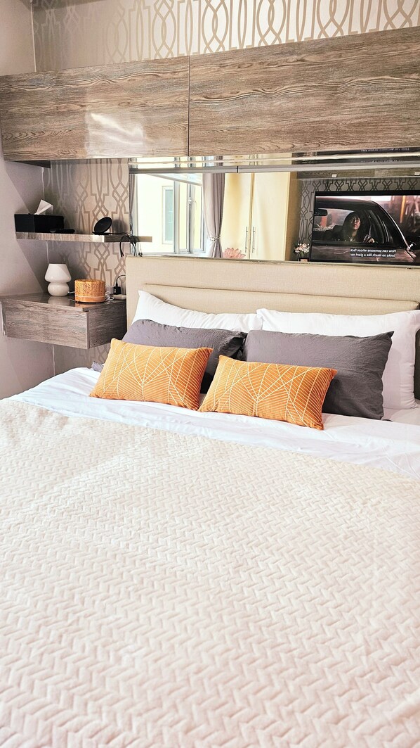 comfortable queen-sized bed