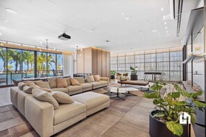 Another lounge area with super comfy seating