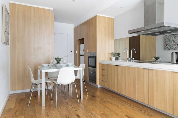 A kitchen & dining.