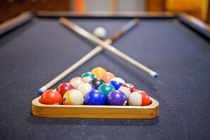Full size pool table.