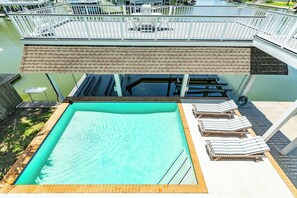 Take a swim in the private pool