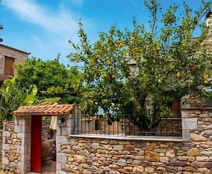 Exterior of the stone built property