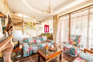Bright living room on the ground floor
