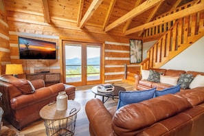 Big Bear Lodge's cozy living area
