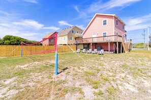 Back Yard with Volleyball Net