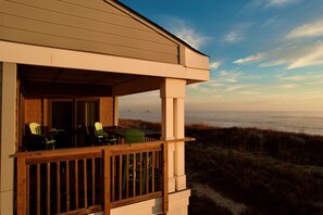 Private Oceanfront Balcony at Sunrise